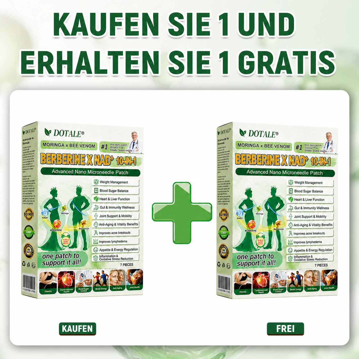 DOTALE® Moringa-Abnehm-Pflaster | Verbrennen Sie bis zu 89 % mehr Bauchfett in 7 Tagen!
