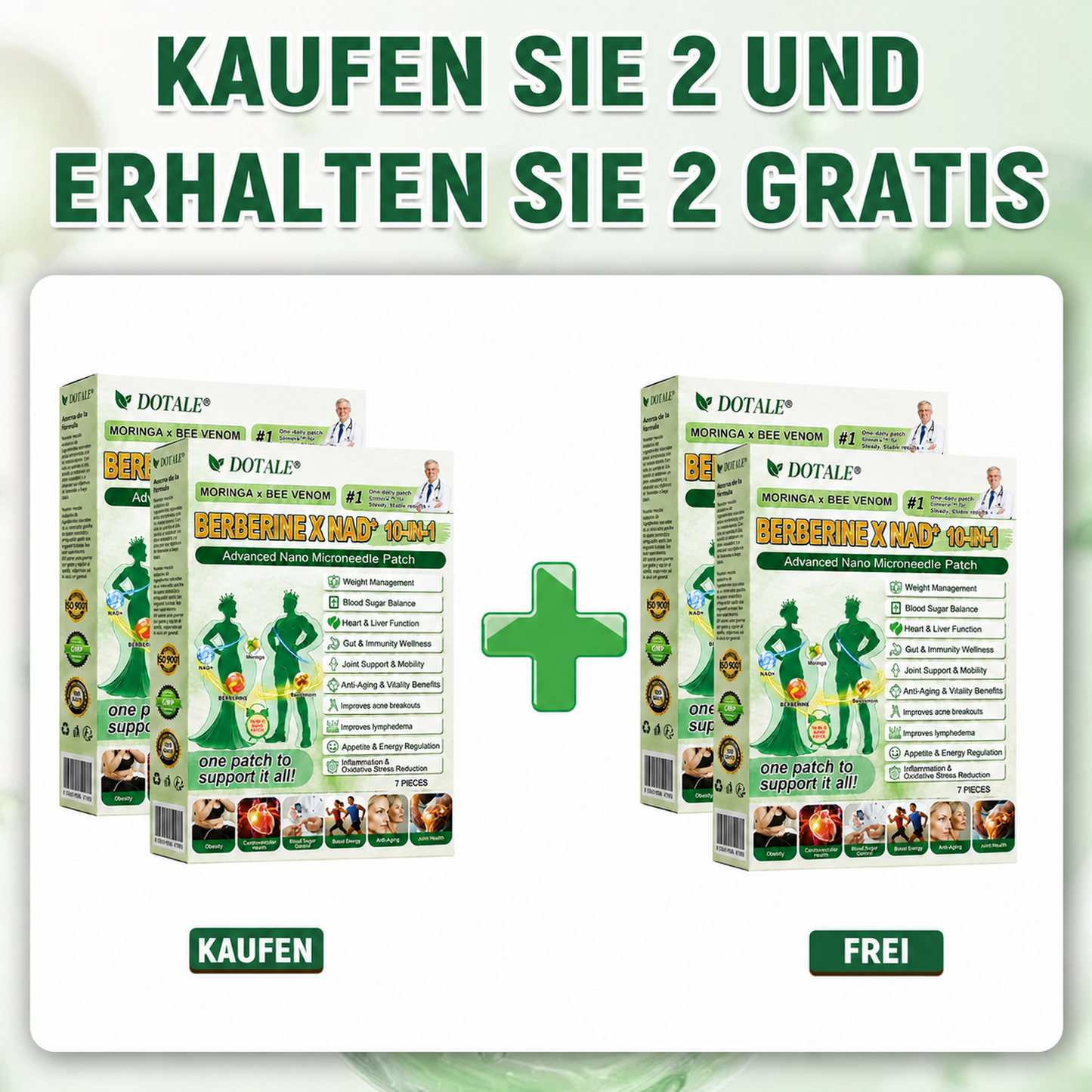 DOTALE® Moringa-Abnehm-Pflaster | Verbrennen Sie bis zu 89 % mehr Bauchfett in 7 Tagen!
