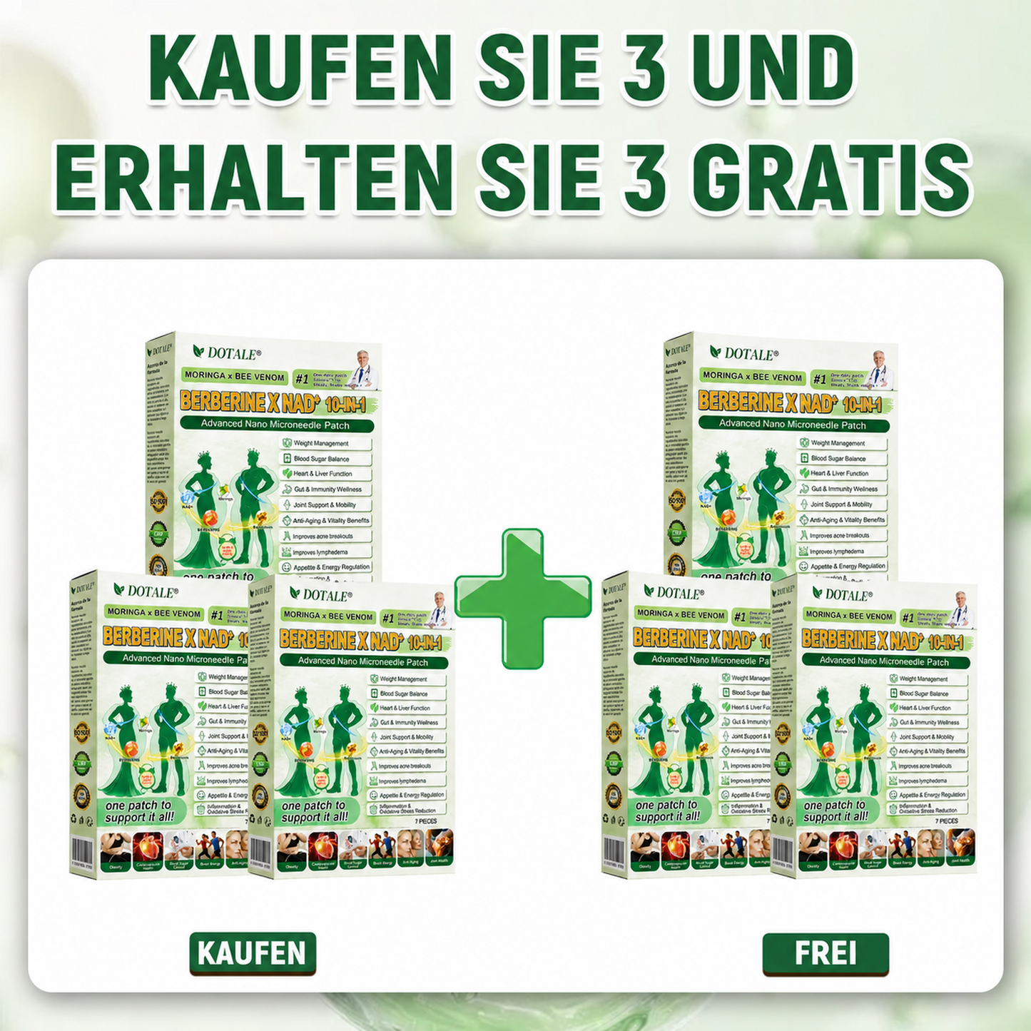 DOTALE® Moringa-Abnehm-Pflaster | Verbrennen Sie bis zu 89 % mehr Bauchfett in 7 Tagen!