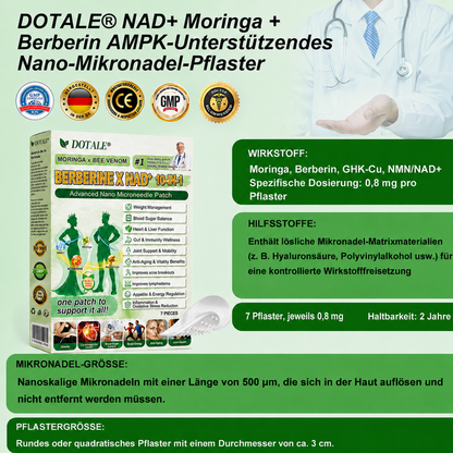 DOTALE® Moringa-Abnehm-Pflaster | Verbrennen Sie bis zu 89 % mehr Bauchfett in 7 Tagen!
