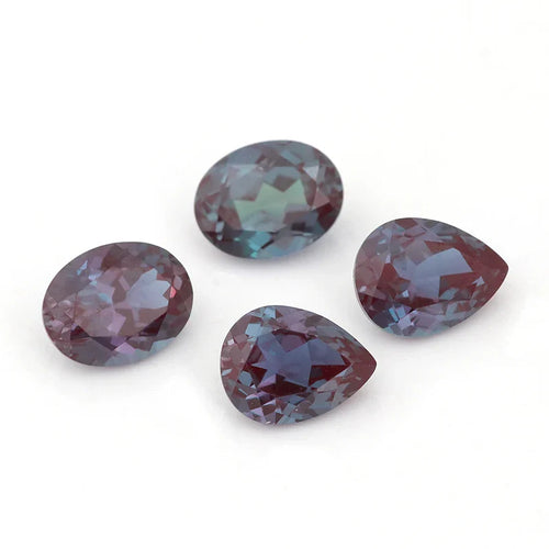 1-8ct Oval Cut Lab Grown Alexandrited Loose Stone Synthesis Alexandrited Gemstone for Diy Jewelry Making Ring Earrings